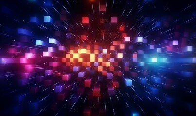 Bright technology abstract background telecommunication, Generative AI