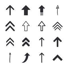 set of up arrows icon