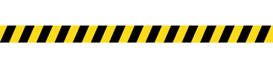Warning or Caution Tape Isolated on White - obrazy, fototapety, plakaty