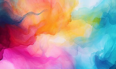 Abstract watercolor paint background, Generative AI