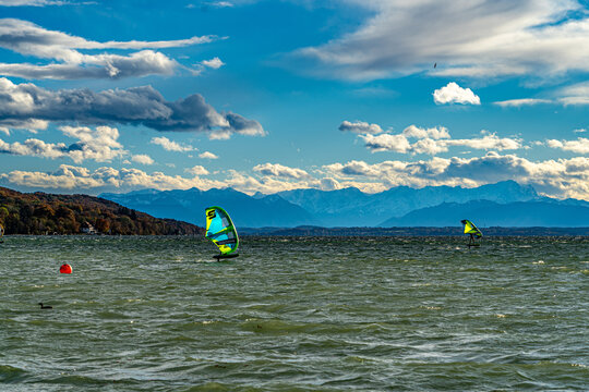 St&uuml;rmischer Herbsttag am Starnberger See