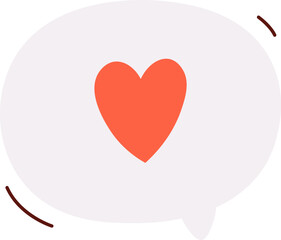 Speech Bubble With Heart