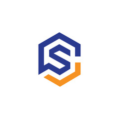 SC logo design vector template