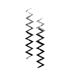 Zigzag Line Abstract Stroke Hand Drawn Linear Element