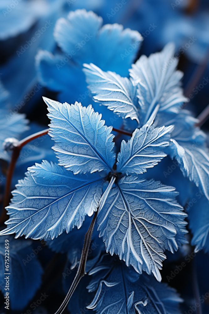Leinwandbilder a minimalist composition of frost patterns on a simple surface, highlighting the elegance of nature'