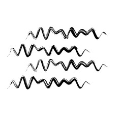 Zigzag Line Abstract Stroke Hand Drawn Linear Element