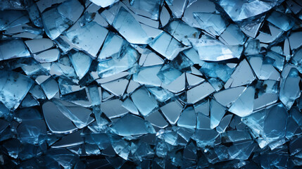 Close up Macro Broken Glass Texture Background