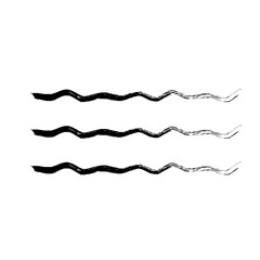 Zigzag Line Abstract Stroke Hand Drawn Linear Element