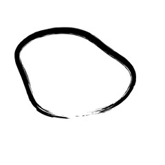 Abstract Hand Drawn Fluid Grunge Stroke Line Shape 