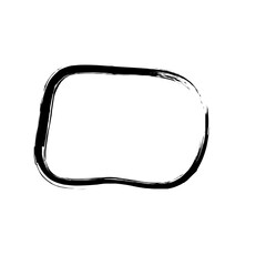 Obraz premium Abstract Hand Drawn Fluid Grunge Stroke Line Shape 