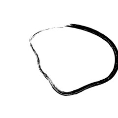 Abstract Hand Drawn Fluid Grunge Stroke Line Shape 