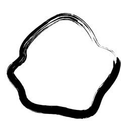 Grunge Abstract Hand Drawn Fluid Stroke Line Shape 