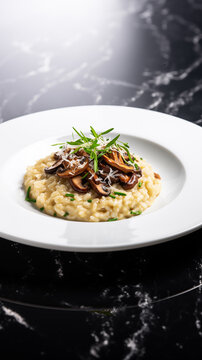 traditonal delicious fungi risotto