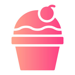 cupcake gradient icon