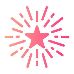 fireworks gradient icon