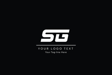 Alphabet letters icon logo SG or GS - obrazy, fototapety, plakaty