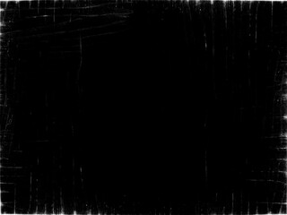 Black Grunge Scratched Texture - 675236207