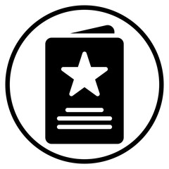 invitation glyph icon