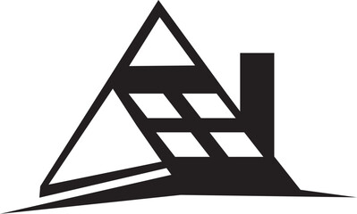 simple vector house roof logo for your brand,and can be used easily