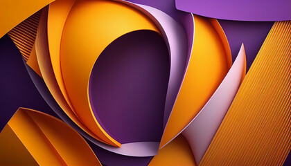 Purple orange modern geometric abstract background