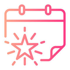 calendar gradient icon