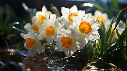 spring crocus flowers HD 8K wallpaper Stock Photographic Image 