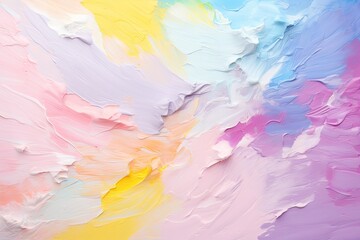 Fototapeta na wymiar Abstract oil paint background. Colorful brushstrokes of paint, pastel paint colorful splashes background pastel color palette, AI Generated