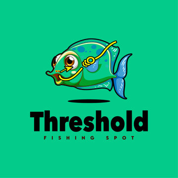 amazing fish logo design idea in vector
