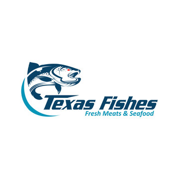 Best Abstract Shape of Fishing logo design