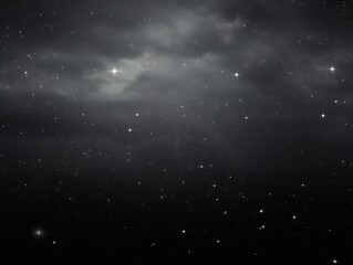 Fototapeta na wymiar Starry charcoal gray sky background.