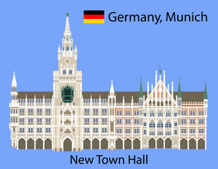 New town hall of Minich