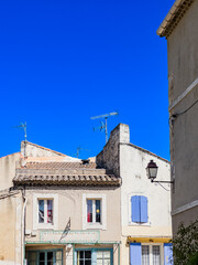Street view of old village Saint-Remy-de-Provence in France