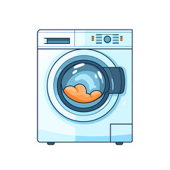 washing machine flat illustration