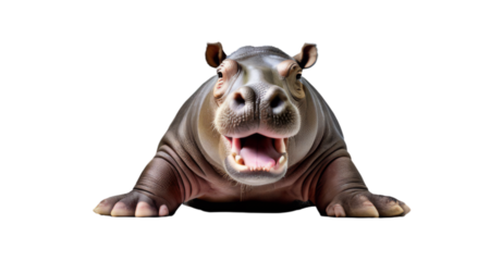 hippopotamus white background, isolate, png