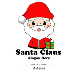 Santa Claus Vector Nad gift, gift santa claus for children