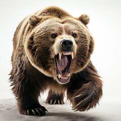 Obraz premium bear in front of a white background