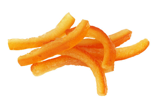 Zestes d'orange confits / fond transparent