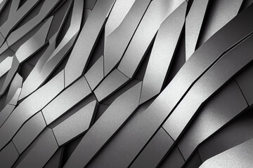 Abstract futuristic technology steel background. Trendy metallic surface design. - obrazy, fototapety, plakaty