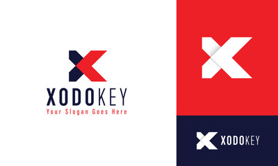 Vector letter x and k logo - luxury elegant them