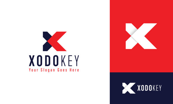Vector letter x and k logo - luxury elegant them