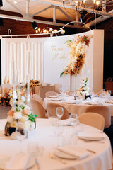 wedding table setting