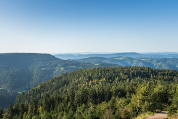 Landscape panorama on the Black Forest High Road, Seebach, Black Forest National Park, Baden-Wuerttemberg, Germany