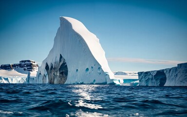 Iceberg A Majestic World Above and Below ai generated