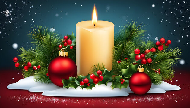 Christmas Candle Background