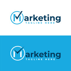 Marketing text wordmark typography modern logo creative design concept
