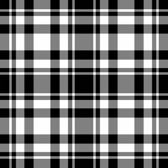 Seamless vector texture of check textile tartan with a plaid background fabric pattern.