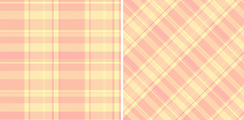 Seamless fabric tartan of check plaid background with a vector textile pattern texture.