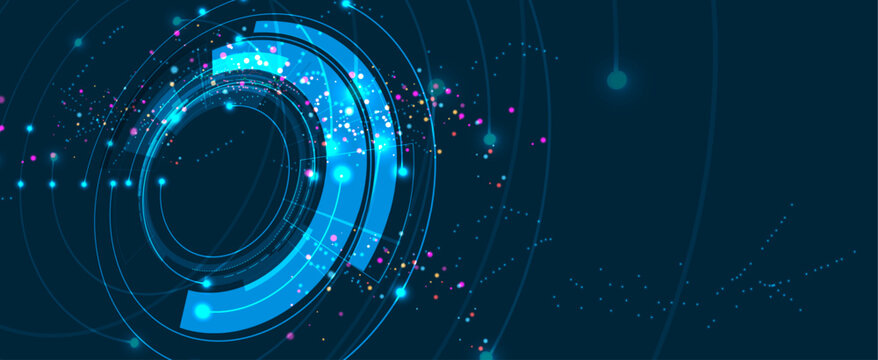 Technology abstract futuristic background for internet business. Big data concept.