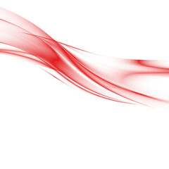abstract red wave background on transparent