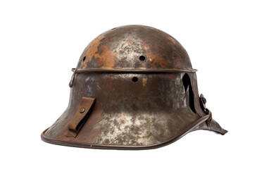 Fototapeta premium World War Helmet on Transparent PNG